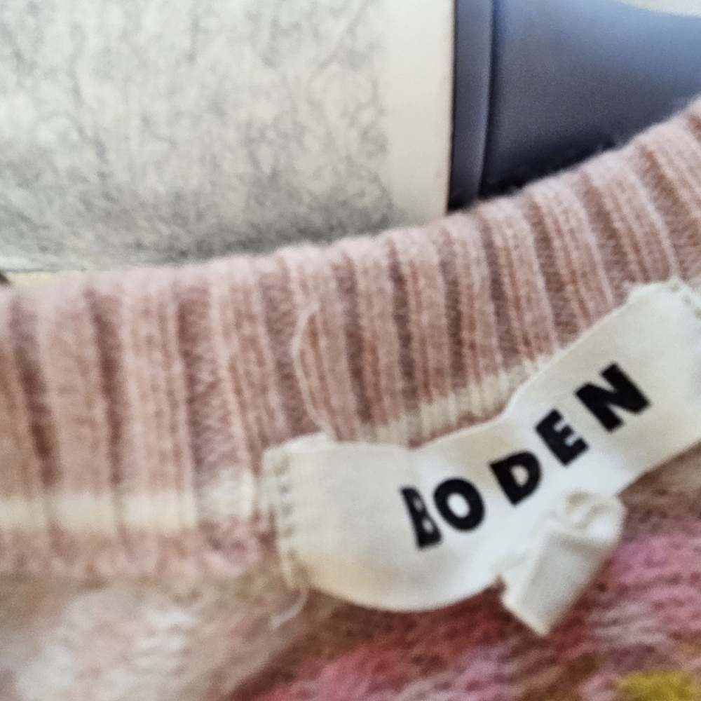 Boden Edie Fair Isle Wool Cotton Cardigan - Picture 7 of 7